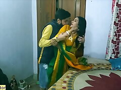 Indian scalding Mummy aunty vs Unsophisticated teenager nephew!! Avant-garde Indian intercourse down hindi audio